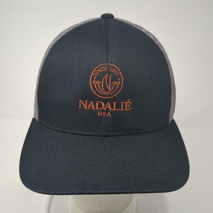 Nadalie USA Snapback Trucker Hat Black OS Adjustable Mesh Back Pacific Headwear
