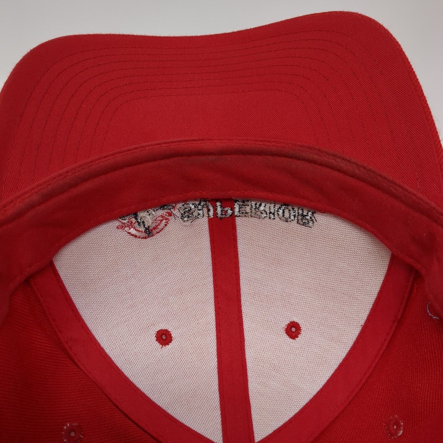 Superior Water & Air Snapback Hat Red One Size Lennox Yupoong 6 Panel