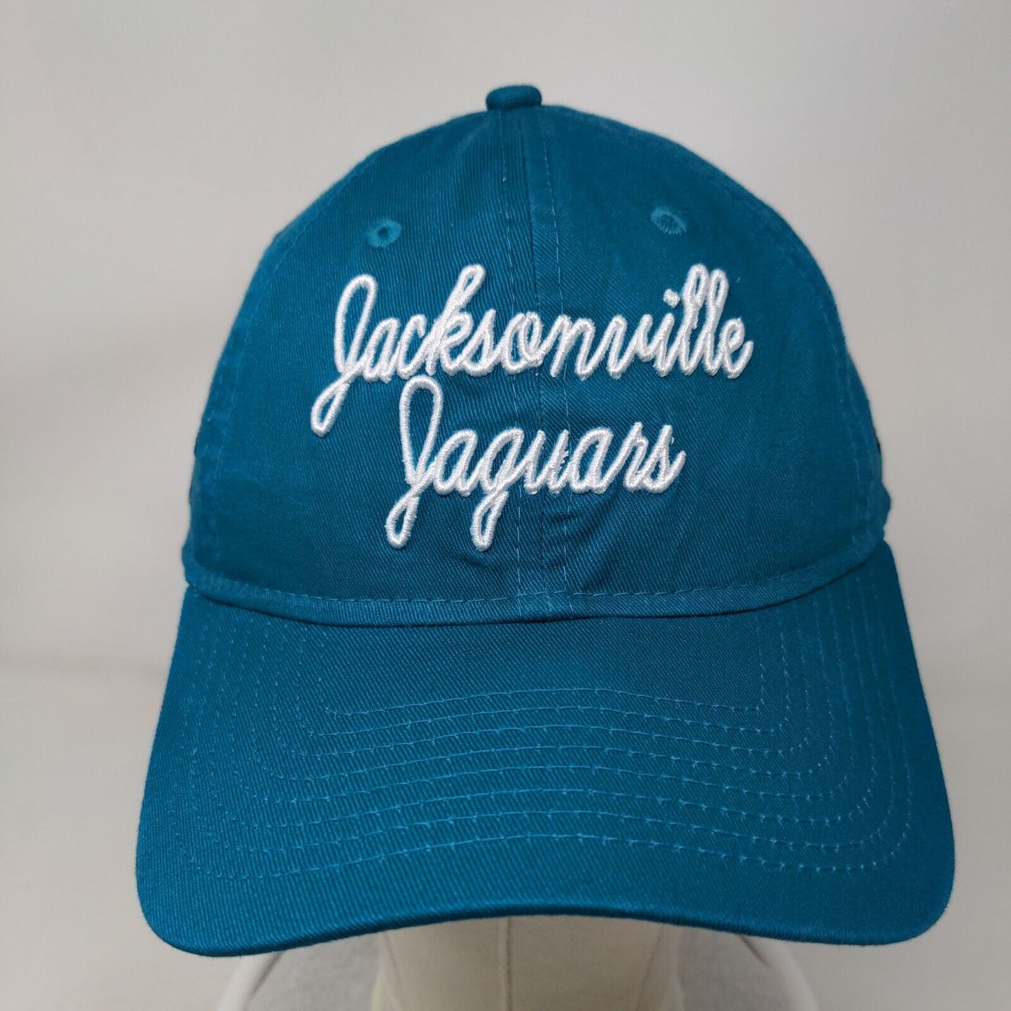 Jacksonville Jaguars Snapback Spell Out Hat Blue Womens New Era 9Twenty Hit NFL