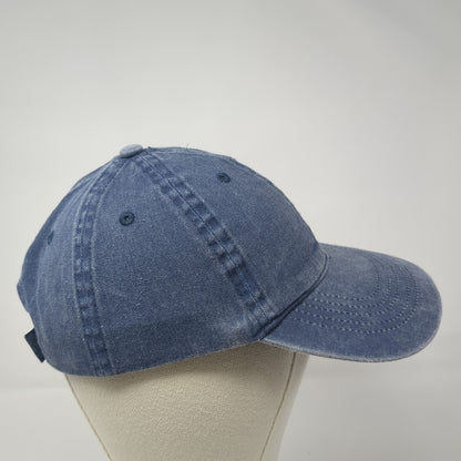 Unbranded Strapback Hat Dark Denim Blue One Size Adjustable 6 Panel