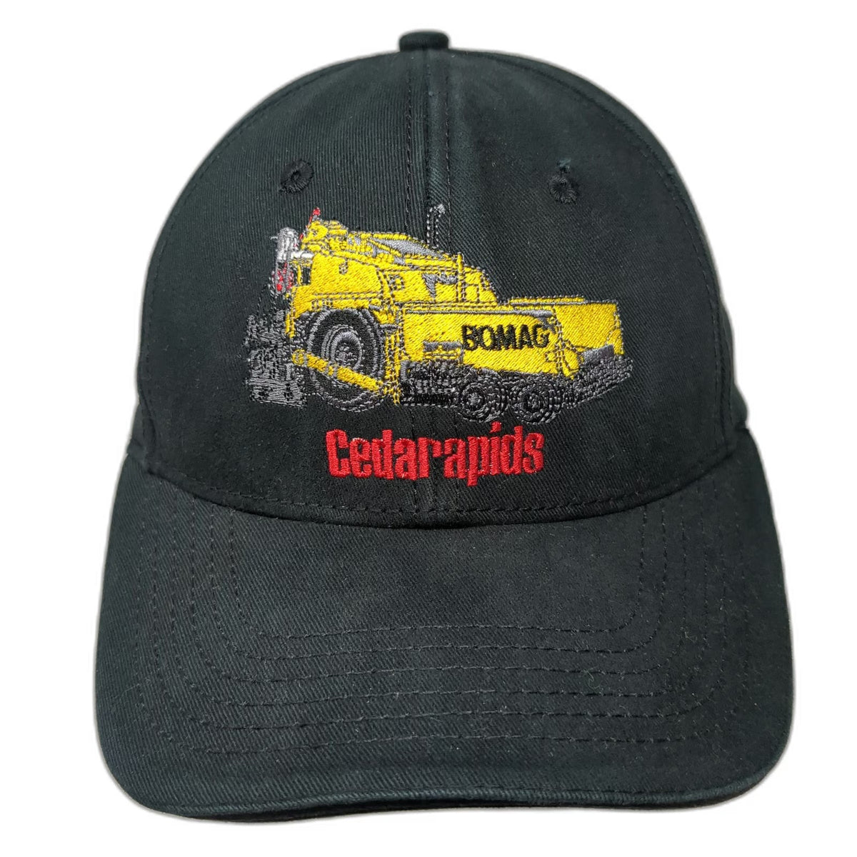 Triple Crown Baseball Cap Black One Size BOMAG Cedarapids Construction Paver Hat