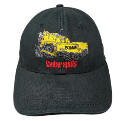Triple Crown Baseball Cap Black One Size BOMAG Cedarapids Construction Paver Hat