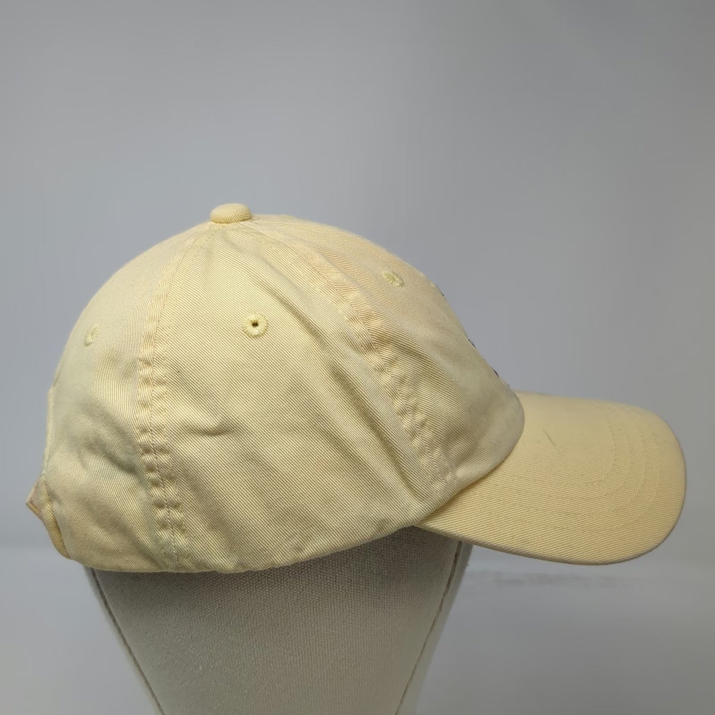 London Fog Baseball Cap Yellow One Size Big Ben Embroidery Cotton Strapback Hat
