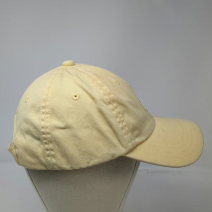 London Fog Baseball Cap Yellow One Size Big Ben Embroidery Cotton Strapback Hat