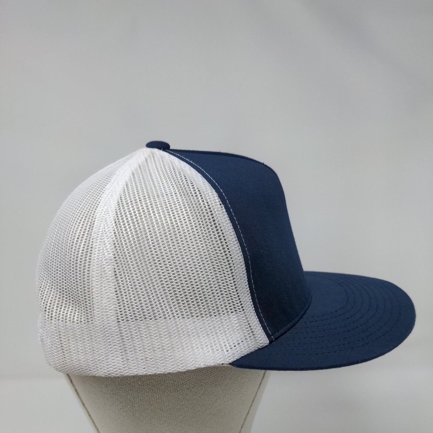 Blue Cross of Idaho Snapback Trucker Hat Blue OSFA Adjustable Mesh Back Yupoong