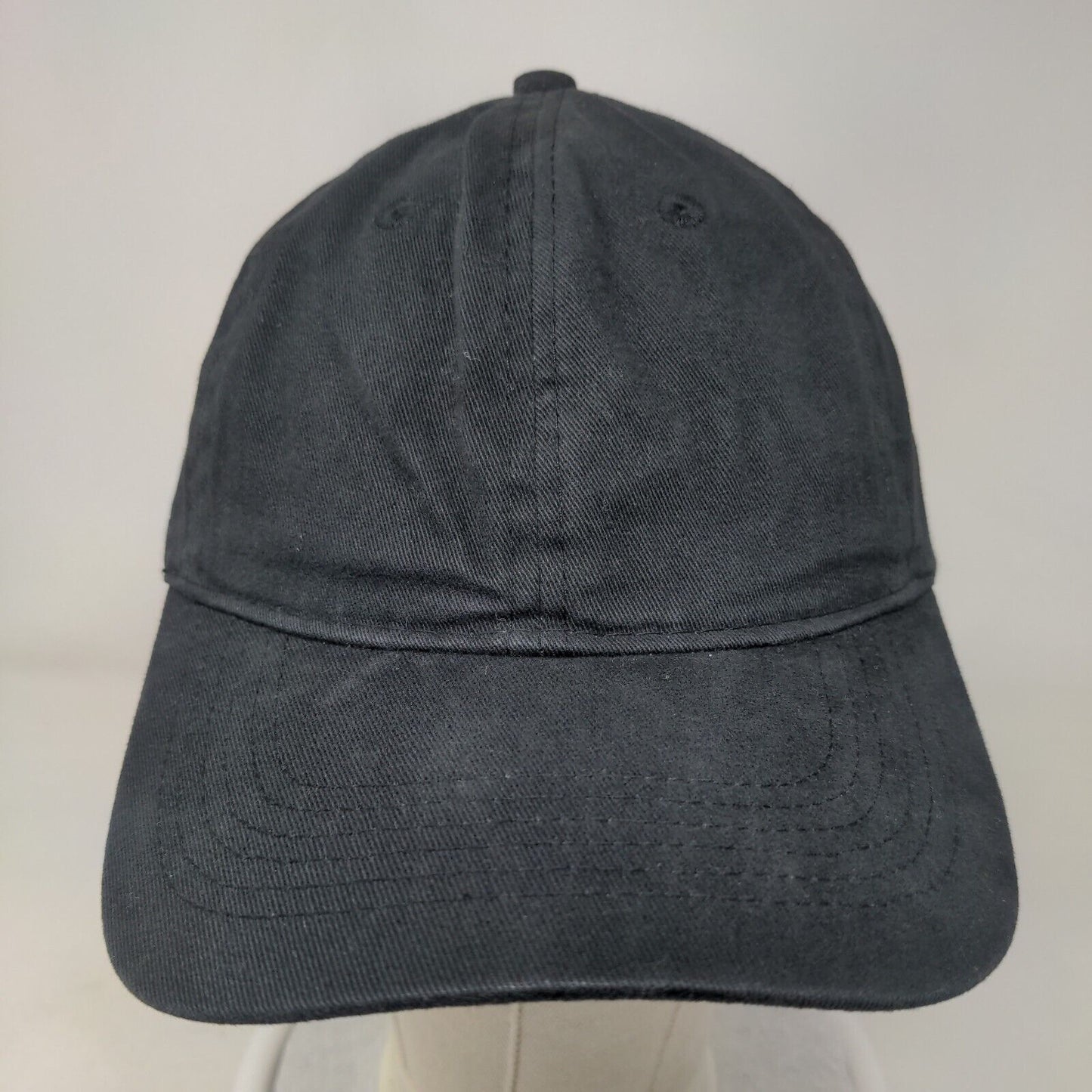 Port & Company Slideback Hat Black One Size Adjustable Vented Holes Blank