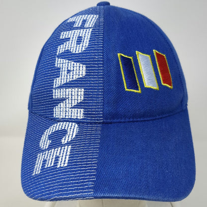 Blue Baseball Cap One Size France Country Flag Rooster Adjustable Strapback Hat
