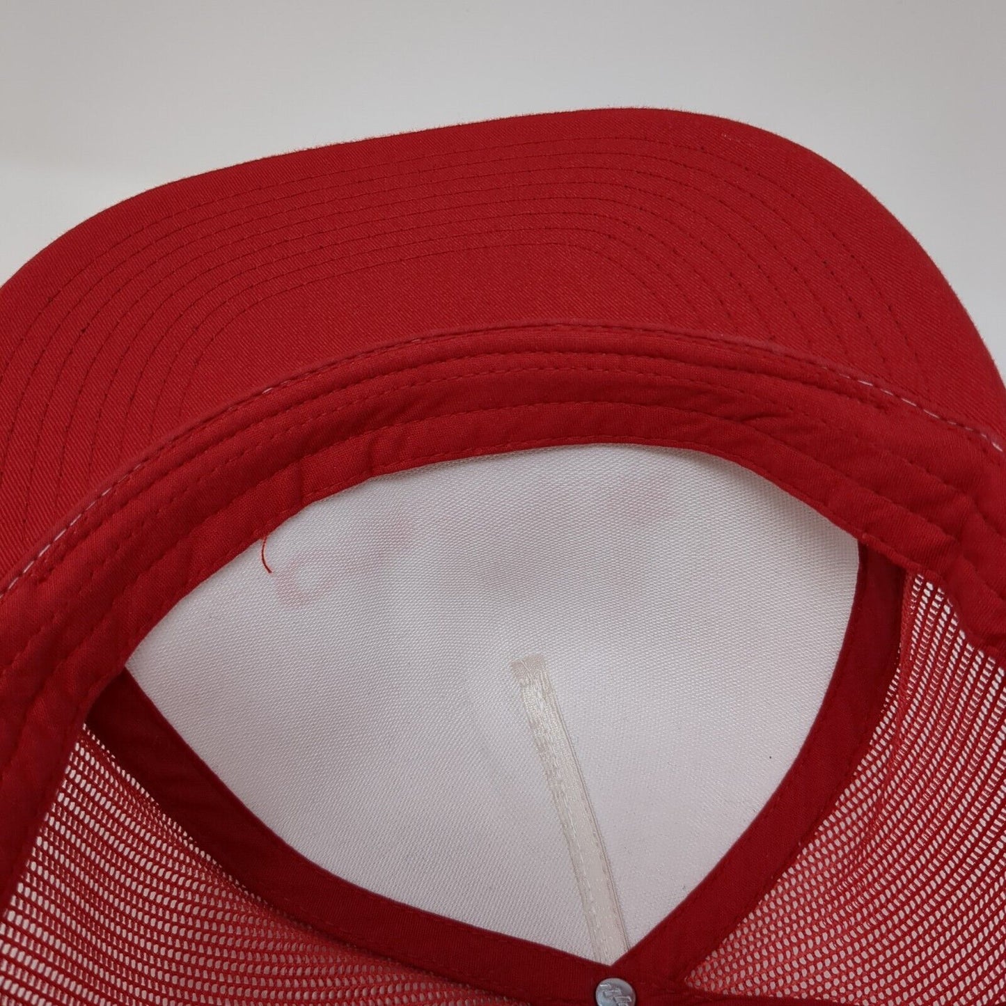 Comrade Snapback Mesh Back Trucker Hat Red One Size Colorblock Yupoong