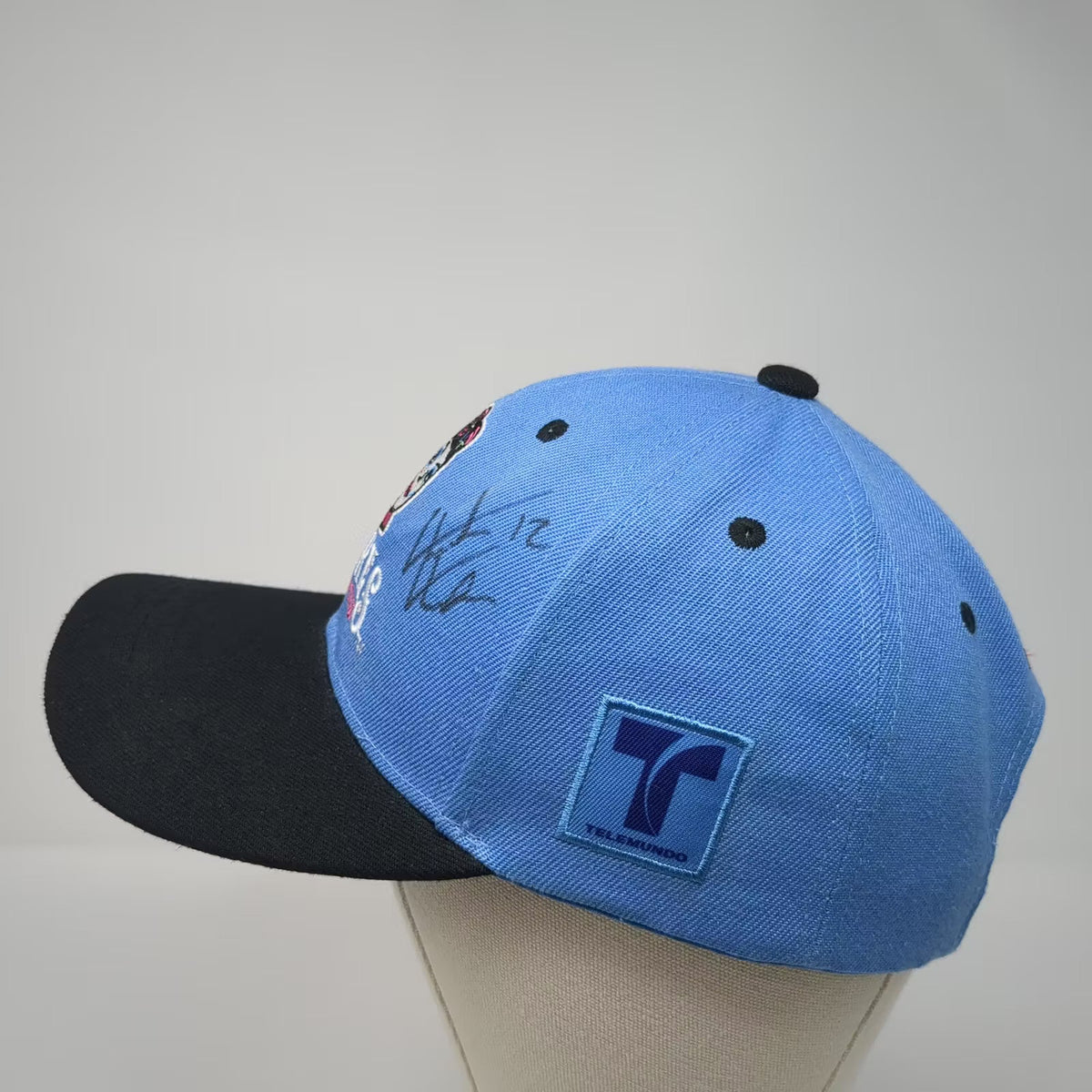 BWM Global MiLB Idaho Falls Chukars Madres Blue Black Strapback OS Signed Hat