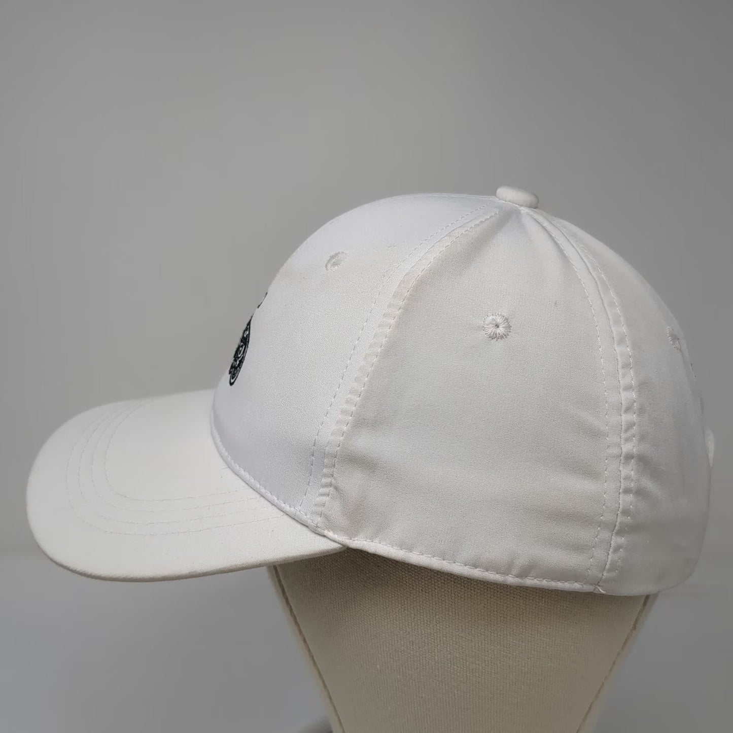 Patron Tequila Baseball Cap White One Size Bee Logo Embroidered Strapback Hat