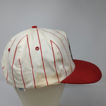 5 Panel White Red Pinstripe One Size Hat Consolidated Freightways Semi Truck