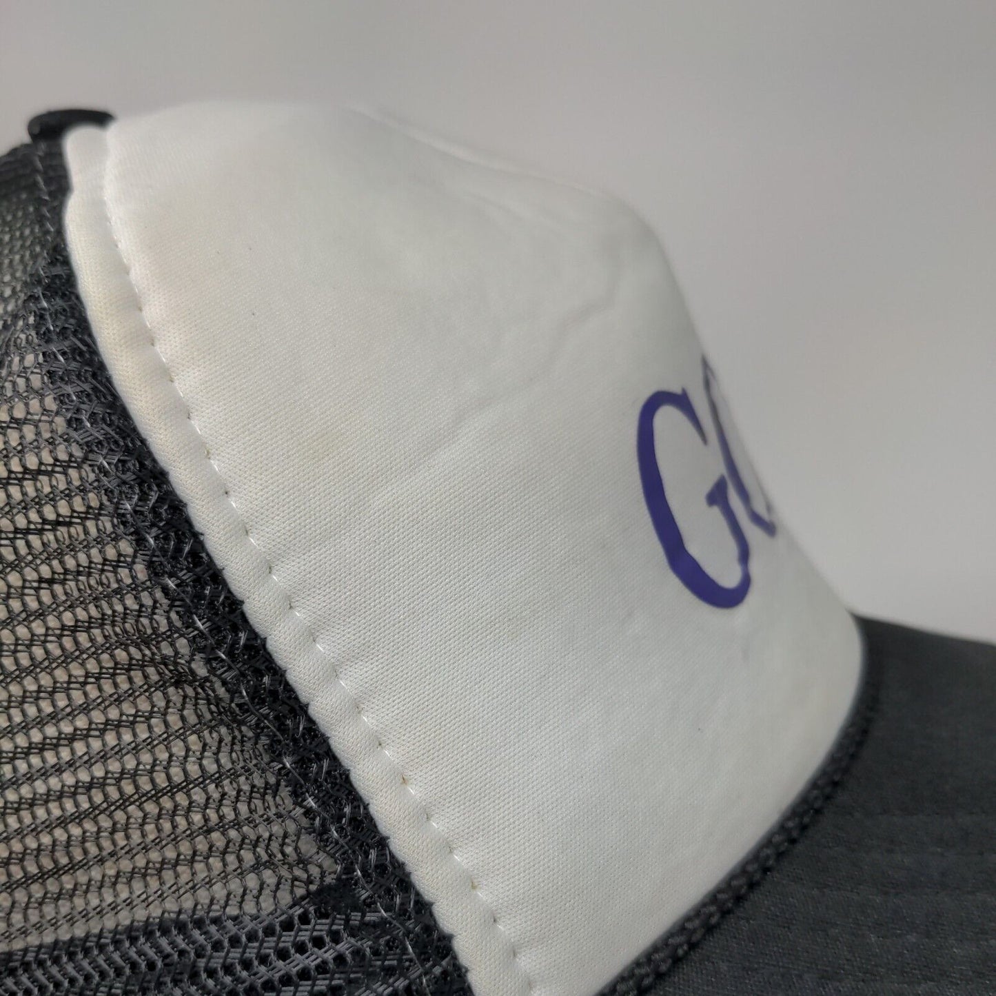 Goat Snapback Mesh Back Rope Trucker Hat Black One Size Colorblock