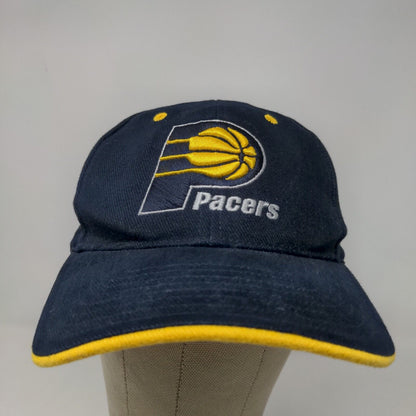 Twins Enterprise Men's Strapback Hat Blue Yellow Size OSFA Indiana Pacers Logo