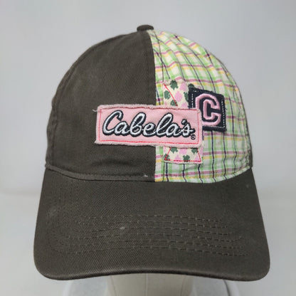 Cabela's Adult/Youth Strapback Hat Brown Small Embroidered Logo Noble Wear