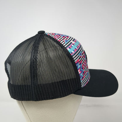 Hooey Trucker Hat Black One Size Rope Like A Girl Tribal Print Mesh Snapback