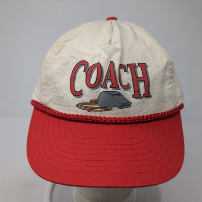 Coach Whistle Snapback Rope Hat Multicolor One Size Adjustable Nissin