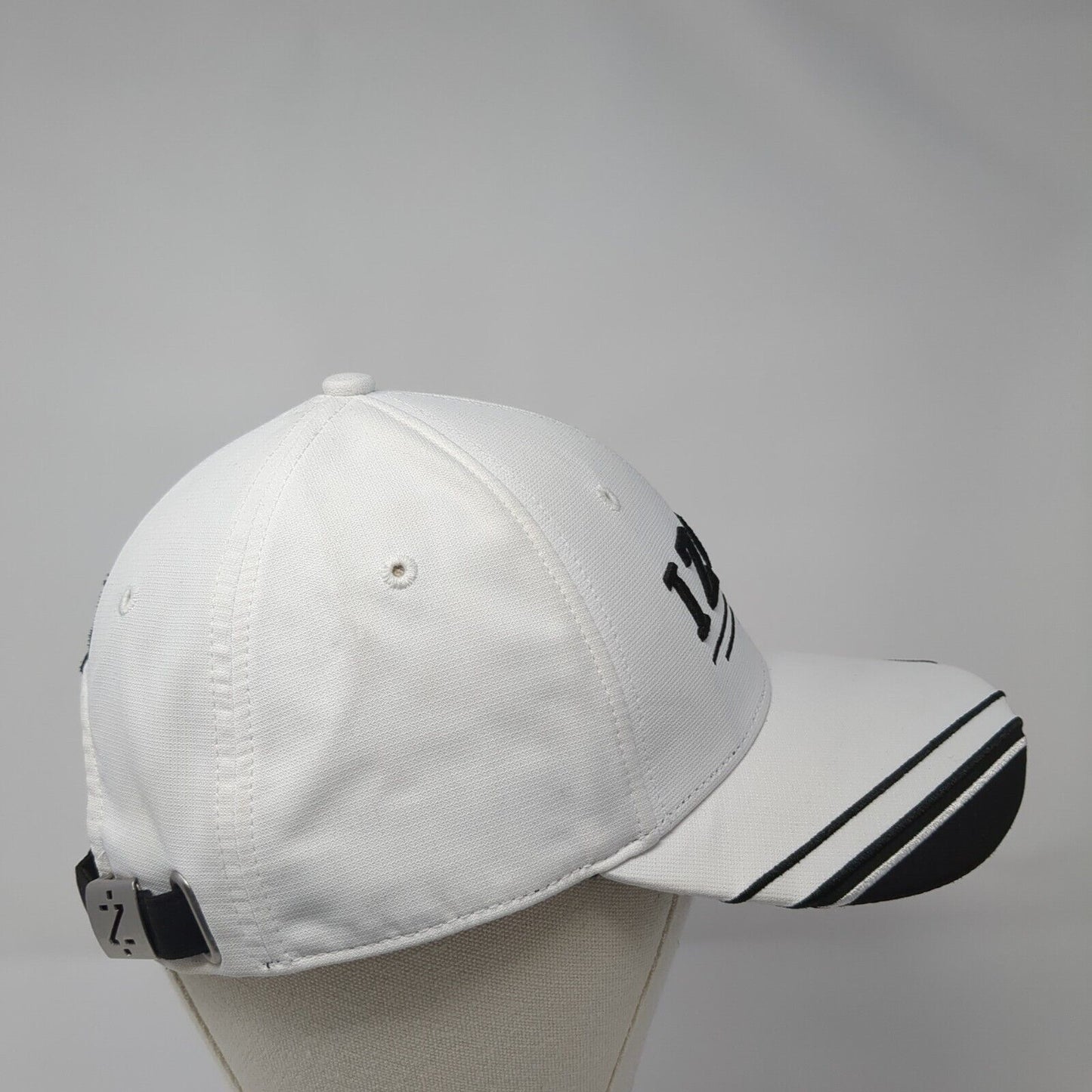 IZOD Slideback Hat White One Size Adjustable Embroidered 6 Panel