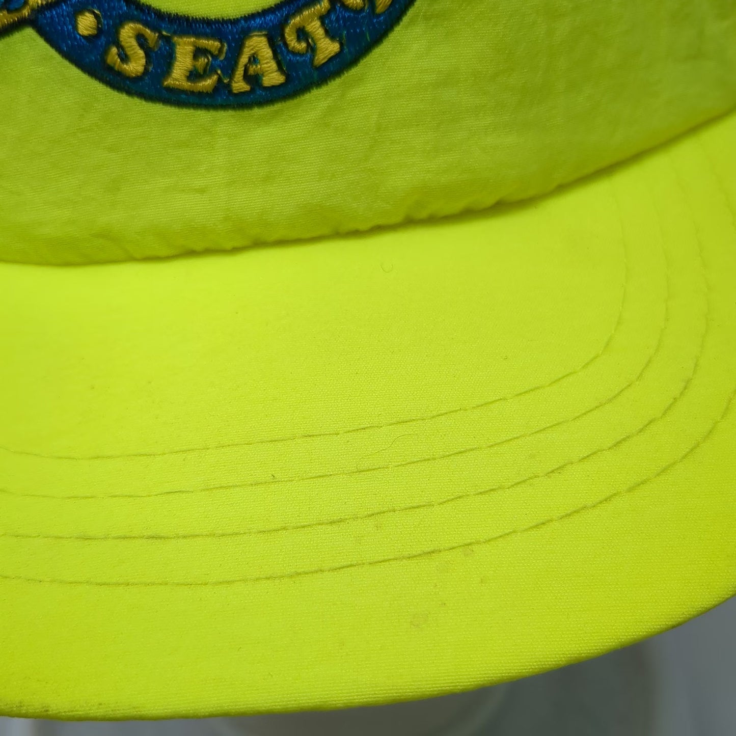 Seafair Seattle Hydro Pit Crew Snapback Hat Green Vintage Nylon 5 Panel Racing