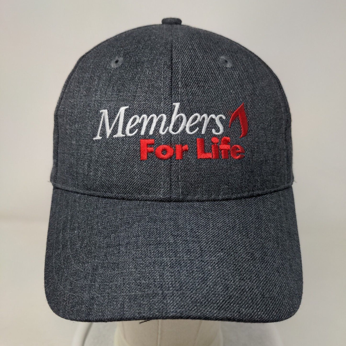 Members For Life American Red Cross Strapback Hat Blue OS Adjustable Embroidered