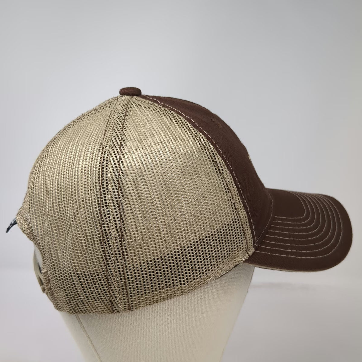 Outdoor Cap Trucker Hat Brown One Size Mesh Back Snapback Rogue Fitness Logo Hat