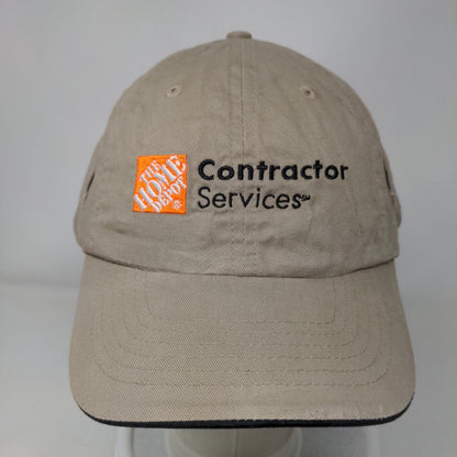 The Home Depot Contractor Services Strapback Hat Tan One Size 6 Panel