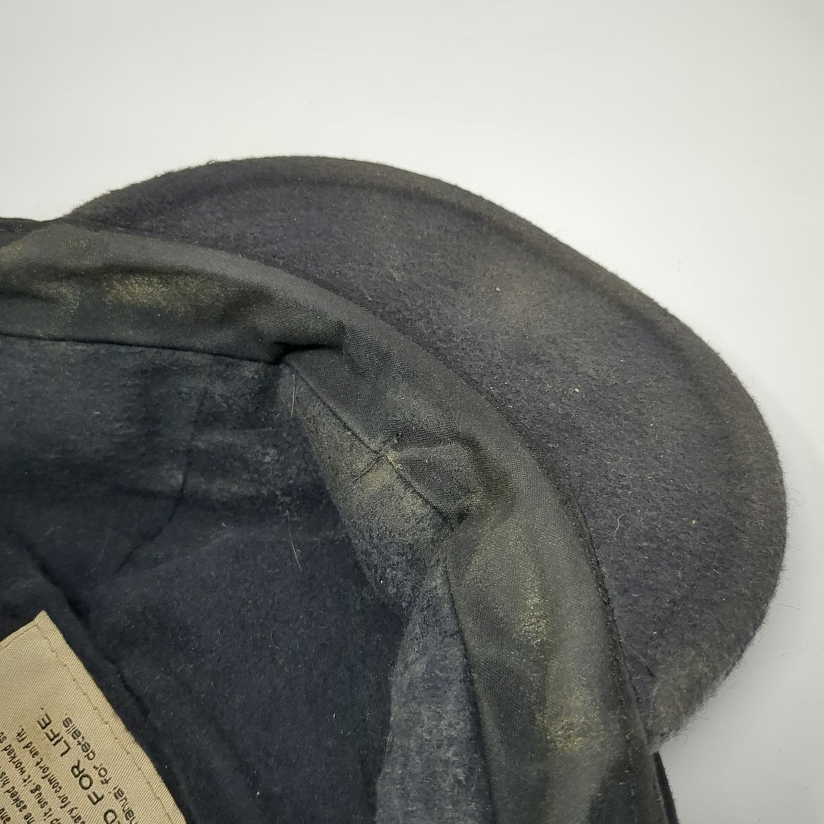 Stormy Kromer Baseball Cap Gray 7 3/8 Hat Plaid Wool Ear Flap Made USA Vintage