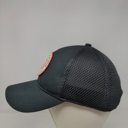 Riverhawk Industrial Supply Strapback Trucker Hat Black OSFM Mesh Outdoor Cap