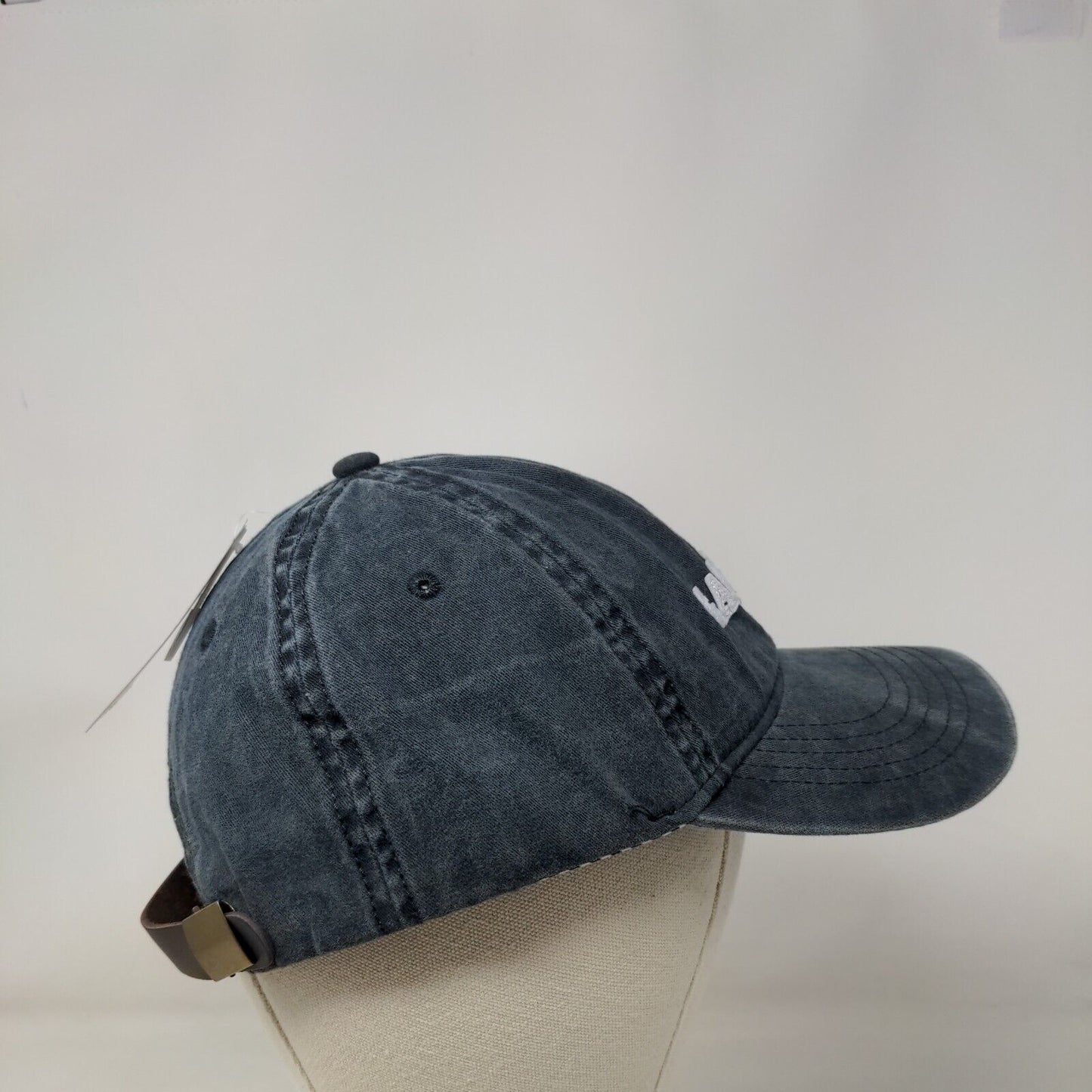 Game Day Slideback Hat Grey OSFM Adjustable Leather Strap 6 Panel W/Tags
