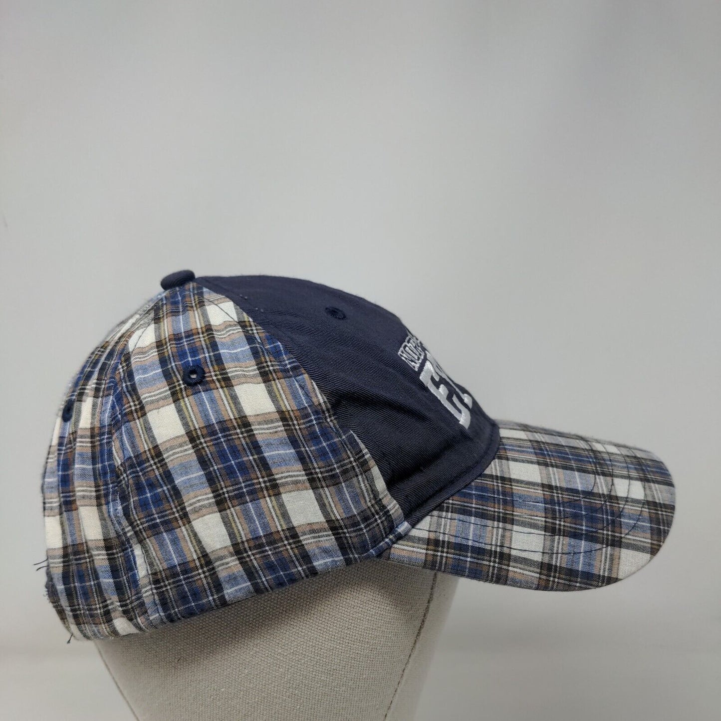 Norwegian Epic Strapback Hat Multi One Size Embroidered Plaid Sherry