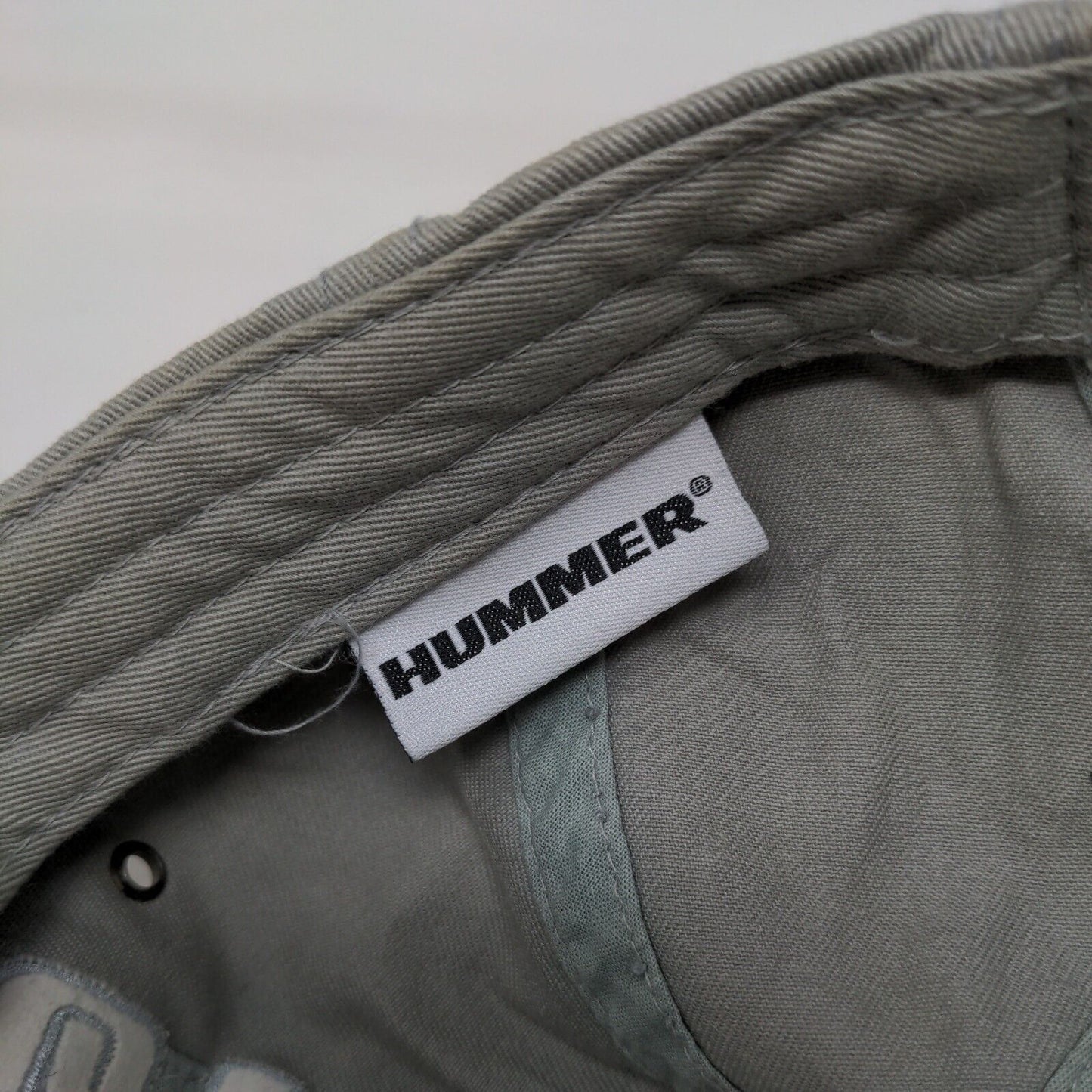 Hummer SUT Slideback Hat Gray One Size Adjustable Embroidered 6 Panel