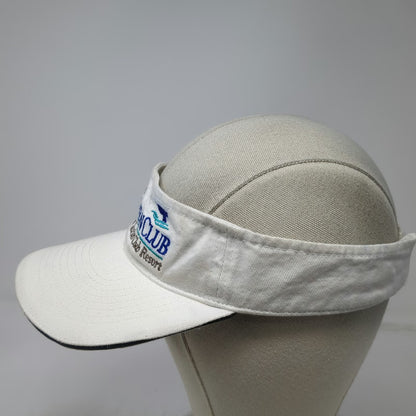 Toppers Marriott Maui Ocean Club White One Size Visor Hat Vacation Resort Whale