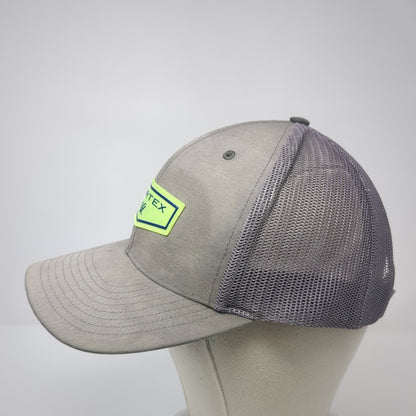 Vortex Snapback Trucker Hat Gray One Size Adjustable Breathable Mesh Back
