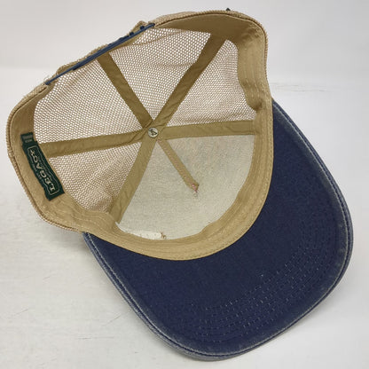 Legacy Trucker Hat Blue Beige Tie-Dye Hilton Head One Size Mesh Back Patch Hat