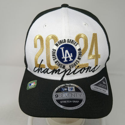 New Era MLB LA Dodgers 2024 World Series Champions Black Snapback Hat One Size