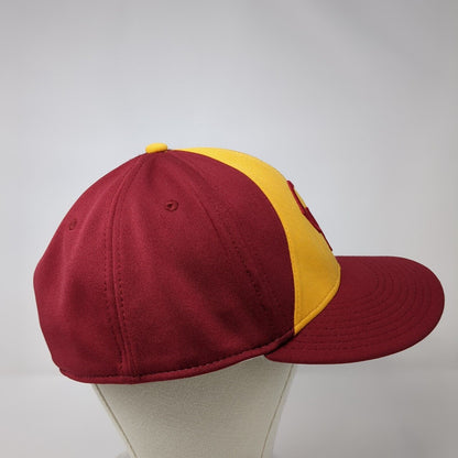 CW Fitted Hat Red Large A-Flex Embroidered 6 Panel Gametek The Game Pro