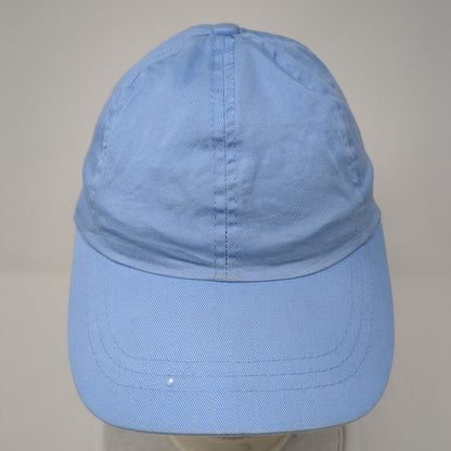 Unbranded Strapback Hat Blue One Size Adjustable Vented Holes 6 Panel Blank