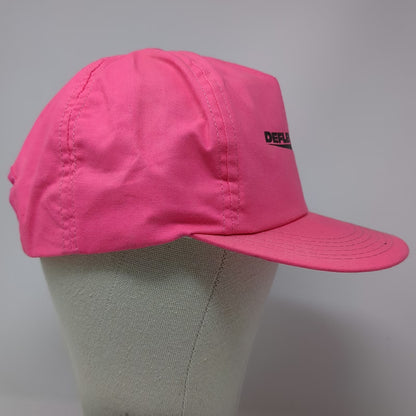 Deflecta-Shield 5 Panel Pink One Size Snapback Hat Printed Logo Mesh Support