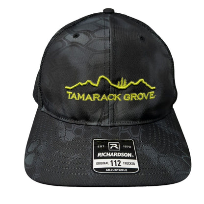 Tamarack Grove Snapback Trucker Hat Camouflage OS Adjustable Mesh Richardson
