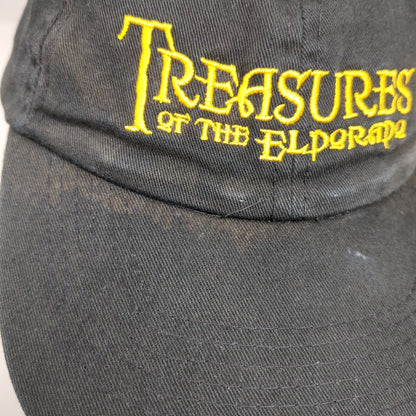 Treasures of The El Dorado Strapback Hat Black OSFA Adjustable Embroidered