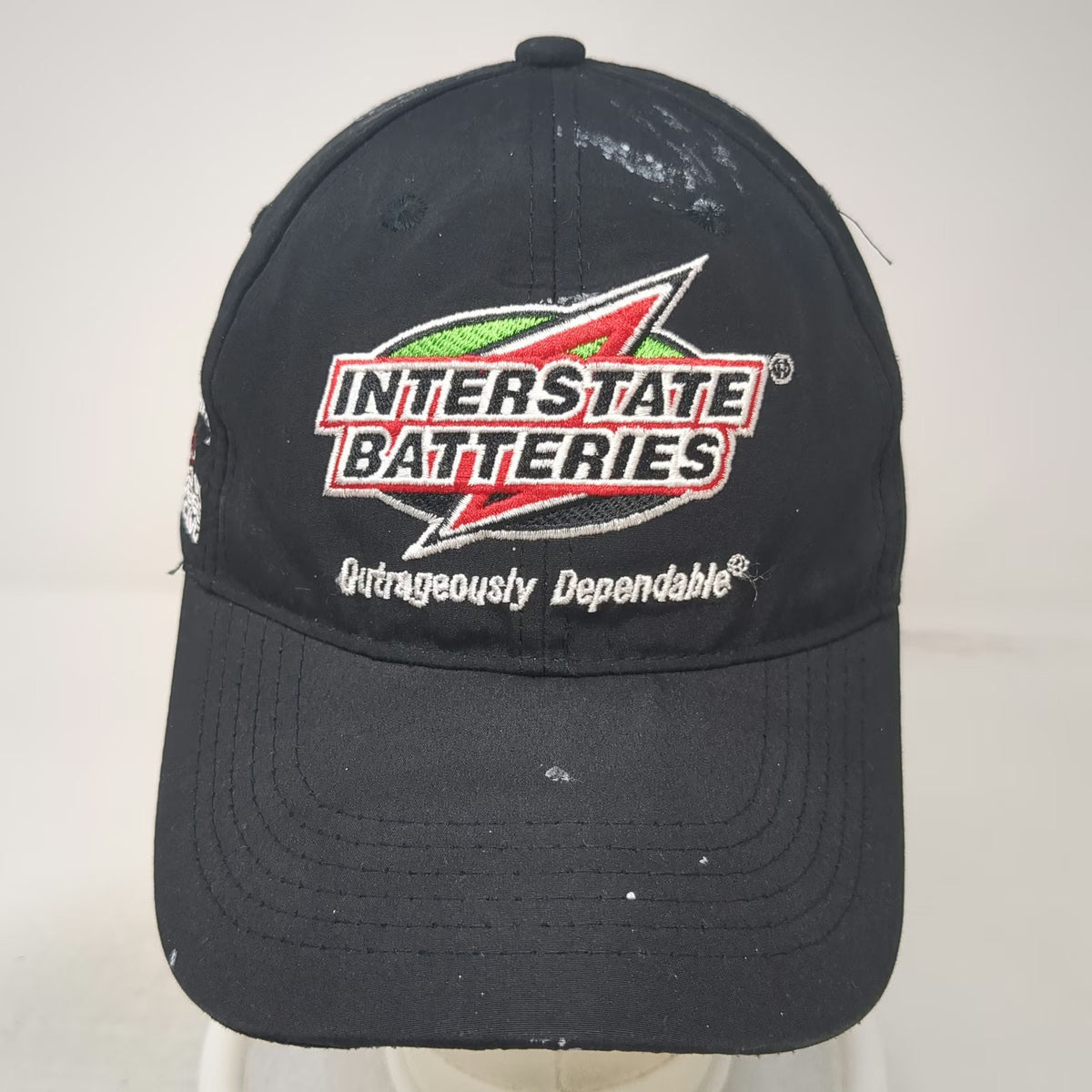 Interstate Batteries Baseball Cap Black One Size Joe Gibbs Racing NASCAR Hat