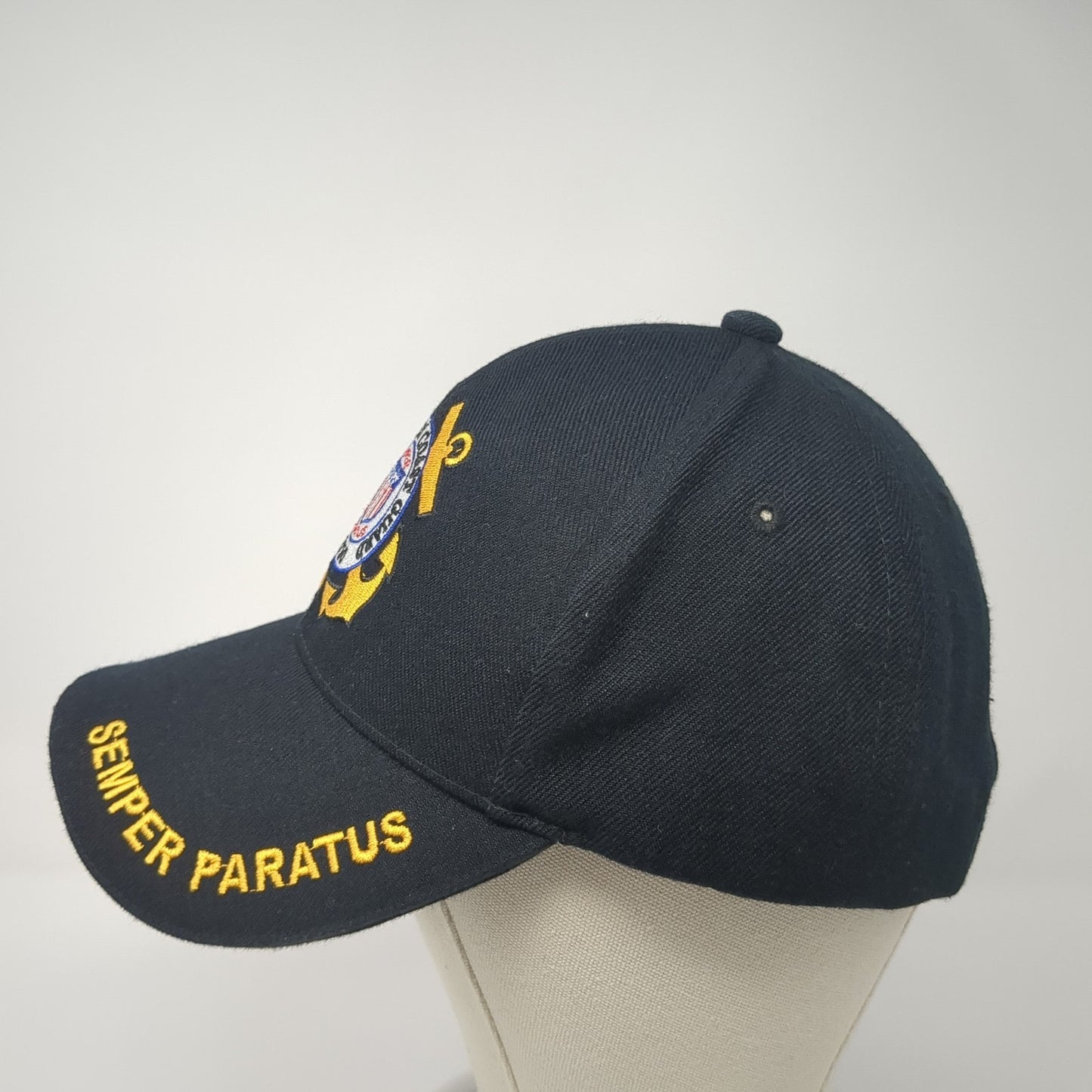 United States Coast Guard 1790 Semper Paratus Baseball Cap Black OS Santo Cap