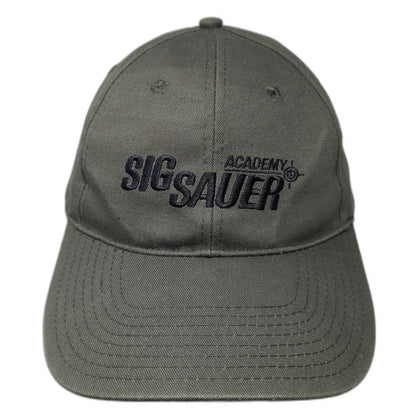 Sig Sauer Academy Baseball Cap Green One Size Strapback Hat Shooting Training