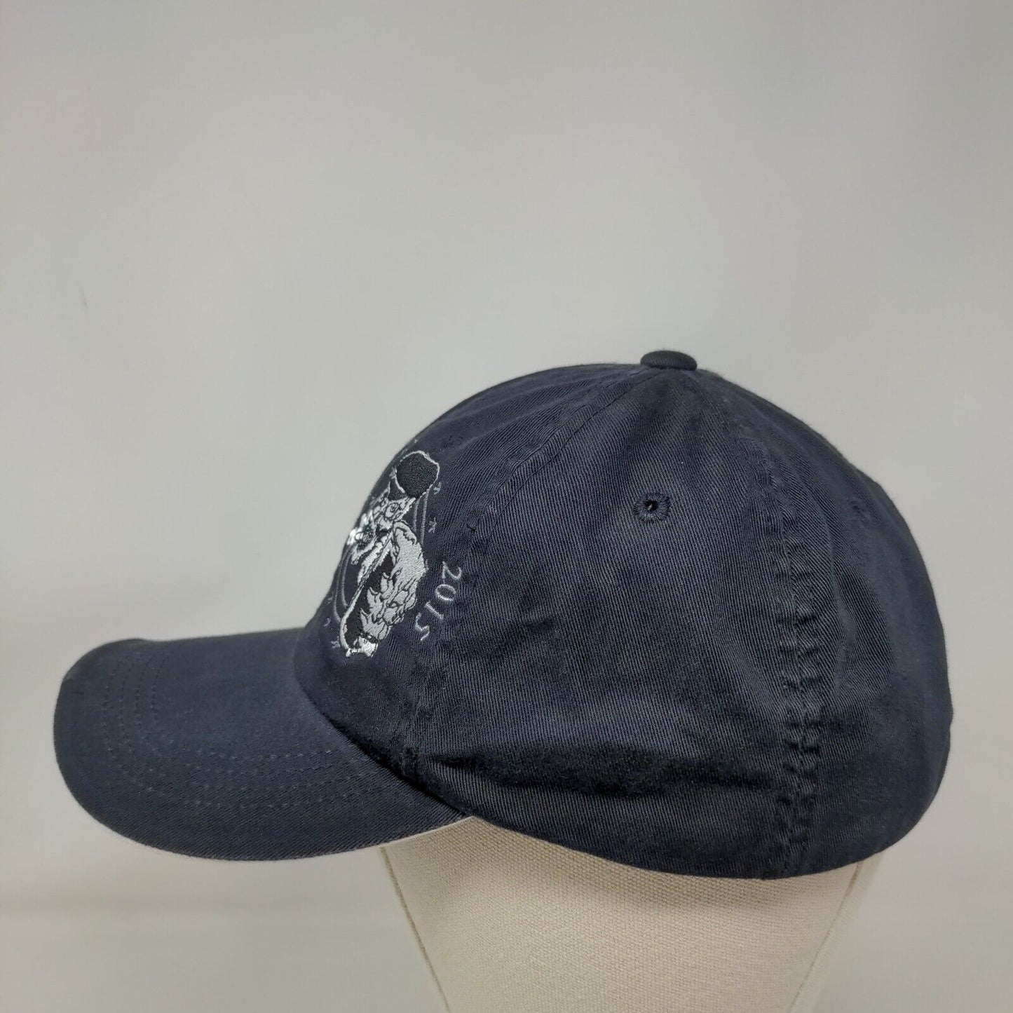 Nationals Skull Strapback Hat Blue One Size Embroidered Port Authority