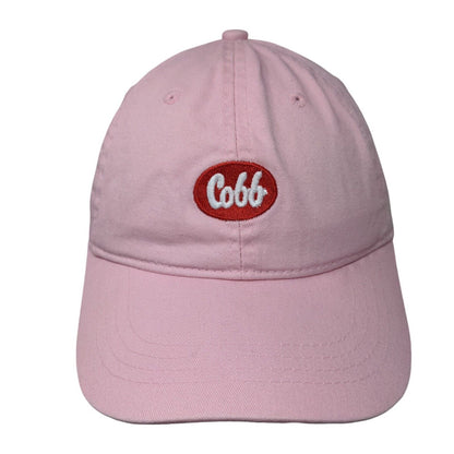 Cobb Slideback Hat Pink OSFM Embroidered Adjustable Outdoor Cap