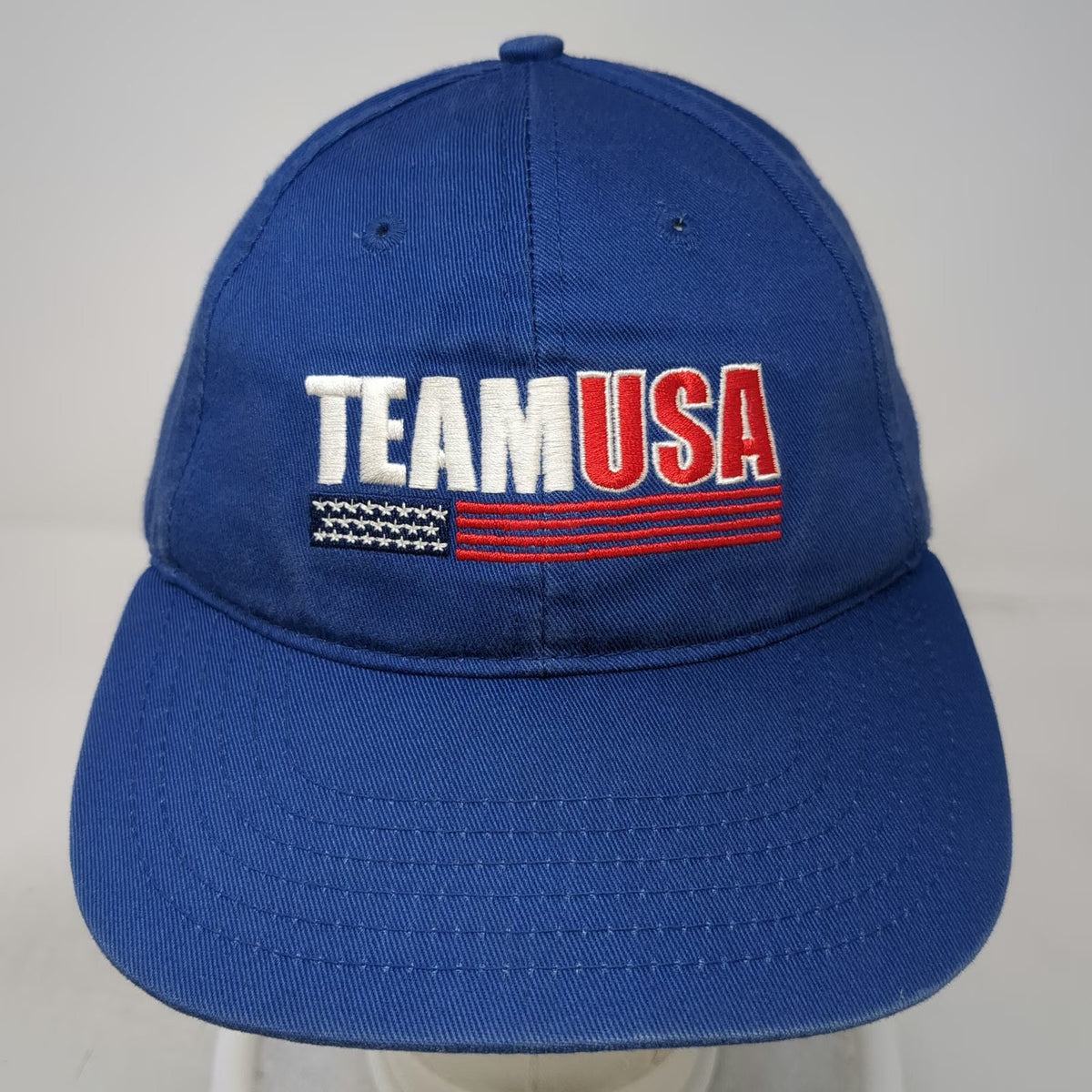 K-Products Team USA Olympic Rings Blue Baseball Cap One Size Strapback Hat