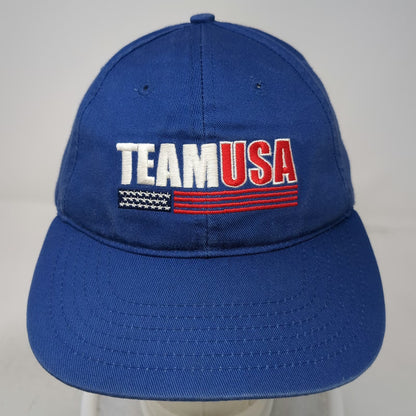 K-Products Team USA Olympic Rings Blue Baseball Cap One Size Strapback Hat
