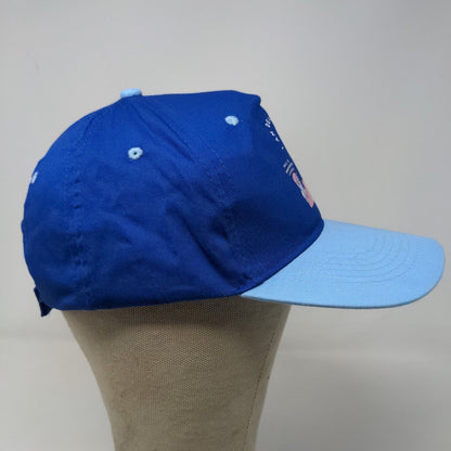 Strange Planet Men's Strapback Hat Blue Two Tone Graphic Logo Cotton Aliens