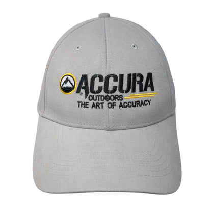 Accura Outdoors Strapback Hat Gray OSFA Embroidered Premium Bullets