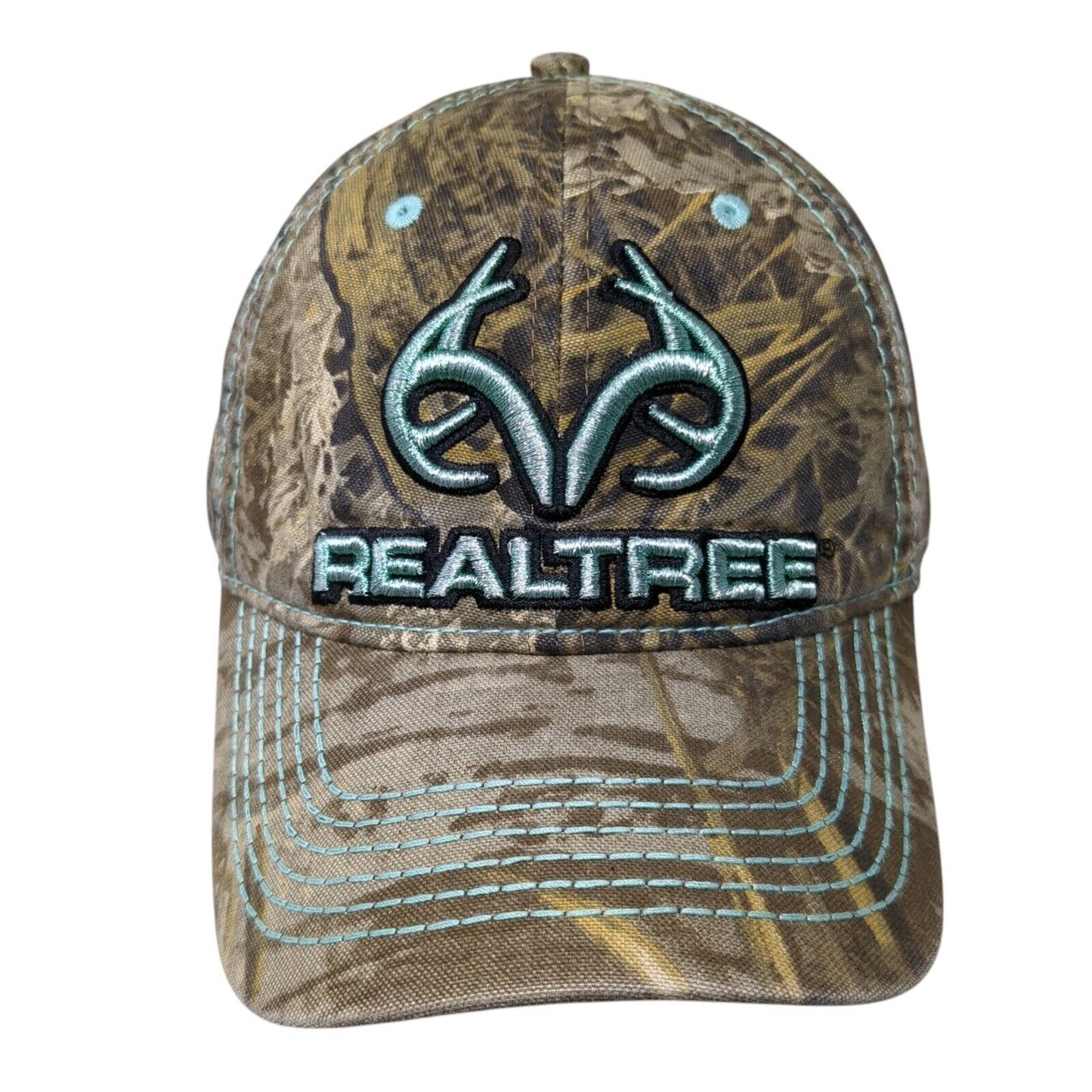 Realtree Strapback Hat Camo One Size Vent Holes Hunting Outdoor Cap