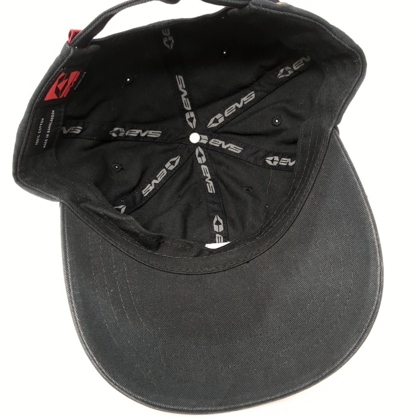 EVS Patch Slideback Hat Black One Size Adjustable Solid 6 Panel Outdoor